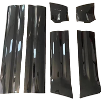 Kit de panneau de porte noir brillant de haute qualité adapté aux accessoires de Protection du corps extérieur Defender L663 90 110 2020-2024