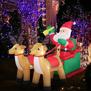 Árbol de Navidad inflable personalizado con luces Led, decoración de patio interior y exterior, decoración de Navidad