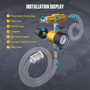 Kit de Test universel de pression pour automobile, huile moteur, réservoir d'eau, refroidisseur, huile de moteur, nouveau - Product Image 4