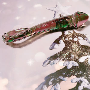 Gode en verre d'hippocampe géant en forme de magicien de point g soufflé de haute qualité pour hommes - Product Image 5