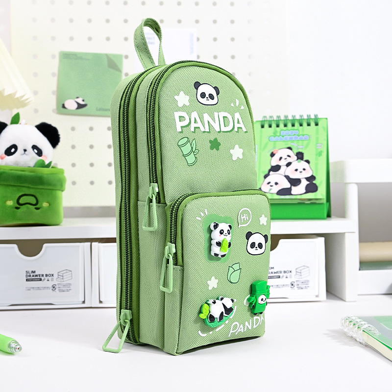 Feuille de bambou vert-panda