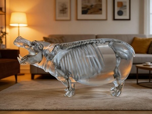 Escultura Artística de <span class=keywords><strong>Esqueleto</strong></span> de Rana en Resina Transparente de Alta Definición con Detalles Realistas de Huesos de Animales para el Hogar - Product Image 4