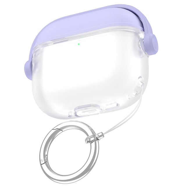 Silicone Earbuds Case with Rotatable Stand Keychain Soft Shockproof Dustproof Protective Cover for Airpods 1 4 Pro 2 3