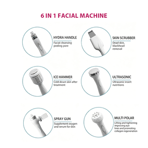 Dispositivo <span class=keywords><strong>Facial</strong></span> 6 en 1 Hydra Aqua con <span class=keywords><strong>Peeling</strong></span> Acuático e Infusión de Oxígeno para Limpieza Profunda de la Piel y <span class=keywords><strong>Peeling</strong></span>, Uso en Salón, OEM/ODM - Product Image 3