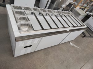 RTK-équipement de réfrigération sous le comptoir réfrigérateur réfrigérateur Pizza Table de préparation congélateur affichage verre couverture salade <span class=keywords><strong>Bar</strong></span> - Product Image 5