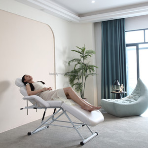 Multifunctional Wooden Tattoo Lash Bed Brown Facial <strong>Chair</strong> Massage Spa Beauty <strong>Folding</strong> Tables Bed with Stool - Product Image 6