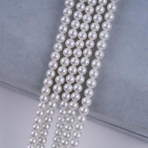 Promotion 3-4mm Green Rice <b>Pearl</b> Necklace <b>Bracelet</b> DIY Material Natural White <b>Freshwater</b> Rice Shaped Zhuji Loose <b>Pearls</b> - Product Image 3