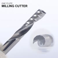 HOZLY Fresa de un filo de carburo recubierta de AlTiN, brocas espirales para router, herramientas de mecanizado CNC OEM 3.175/4/5/6/8/10