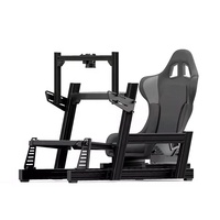 aluminio Simulador de cabina de carreras asiento coche conducción simulador de carreras juego de cabina simulador de carreras