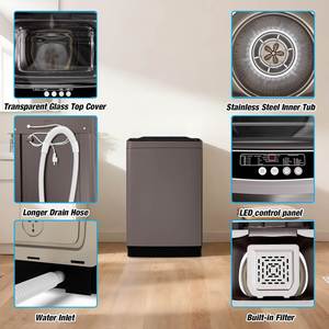 Automatic Electric All-In-One Washer/Dryer for Household & Hotel Use High Efficiency 5-15kg Capacity with English Support - Product Image 3