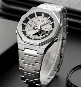 Montre pour homme Skmei 1816 Montre décontractée de mode masculine Montre de travail Logo personnalisé Étanche Conception numérique avec affichage de <span class=keywords><strong>la</strong></span> date - Product Image 4