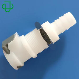 Raccord rapide en plastique <span class=keywords><strong>POM</strong></span> JU <span class=keywords><strong>Plast</strong></span>, corps 1/4, raccord cannelé 3/8 pour équipement de tuyauterie de fluides - Product Image 2