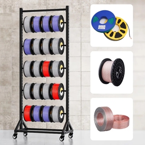 Tùy Chỉnh Thân Thiện Với Môi Kim Loại Hiện Đại Ống Chỉ Dây Hiển Thị Giá Cáp Caddy Hiển Thị Giá Cho Quảng Cáo - Product Image 2