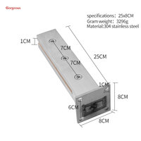 Rampe réglable en acier inoxydable 304 de haute qualité, moulée avec précision, rampe en verre, clôture de piscine en verre, noir