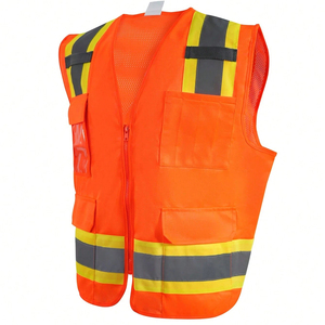 Chaleco de Seguridad Reflectante de Alta Visibilidad con Logotipo Personalizado, Chaleco Multifuncional de Seguridad para la Construcción, en Venta en Línea - Product Image 5