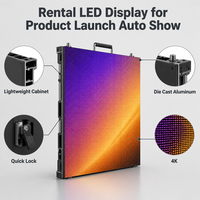 Écran LED de location intérieur P1.83 léger en aluminium moulé sous pression à verrouillage rapide, affichage LED 4K pour lancement de produits et salons automobiles