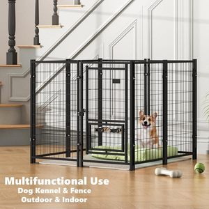 Jaula con Techo de Hierro <span class=keywords><strong>para</strong></span> Perros, Gatos, <span class=keywords><strong>Conejos</strong></span> y Gallinas - Jaula <span class=keywords><strong>para</strong></span> Perros de Raza Grande - Product Image 2