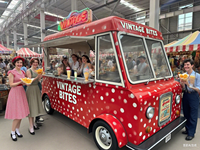 Camion de restauration commercial avec roues mobiles pour hot-dogs, frites, glaces, pour les concessions de magasins équestres