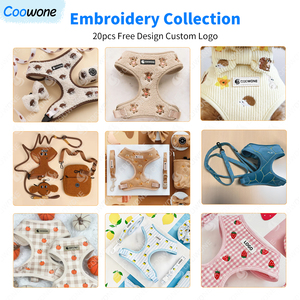 Set Pettorina Elegante Personalizzata per Cani con Ricamo su Misura Pettorina Guinzaglio e Collare Durevole e Regolabile per Cani di Tutte le Razze - Product Image 4