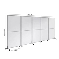 Mobilier de bureau Panneau de séparation de bureau pliable Séparateur de confidentialité de bureau cloison de séparation en pvc sur pied