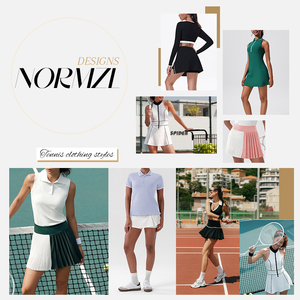 Robes de tennis avant respirantes confortables pour femmes Ensembles de vêtements de sport plissés en polyester Nom de l'équipe personnalisable - Product Image 2