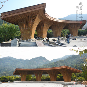 Yuzhu Bamboo Pavilion Outdoor Leisure Landscape Structure Waterproof Manual Crafted Creative Design For Garden Decoration - Product Image 1