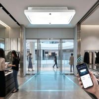 Système de sécurité RFID monté au plafond pour bibliothèque, système antivol avec API ouverte compatible SIP2, service OEM ODM