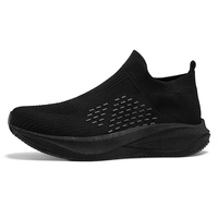 Chaussures de sport unisexe polyvalentes en maille respirante, antidérapantes, à enfiler, style chaussette, en maille tricotée respirante, solides, toutes saisons