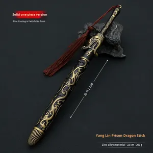 Set de Espadas de Juguete de Metal de 22 cm de Yang Lin, el Rey de los Dragones de la Prisión, de la Película <span class=keywords><strong>Sui</strong></span> Tang Heroes, Adorno Artesanal Unisex - Product Image 1