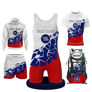 Singlet de Lucha Libre Personalizado para Adultos, Talla Grande, para Hombre, Impresión por Transferencia de Calor, Paquete Combinado, Elástico y Ligero - Product Image 1