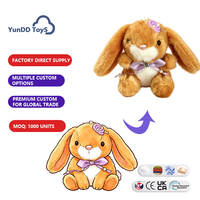 Porte-clés en peluche lapin mignon à longues oreilles avec nœud décoratif, pendentif lapin en peluche doux personnalisé pour la décoration de sac