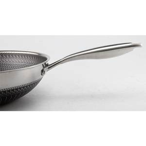 Poêle à frire double revêtement antiadhésif nid d'abeille 34 cm en acier inoxydable Ustensiles de cuisine - Product Image 6