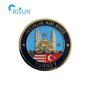 Souvenirs personnalisés Turquie Drapeau turc Forces armées Commémoration des vétérans Pièce commémorative Pièces <span class=keywords><strong>de</strong></span> défi personnalisées Turquie - Product Image 6