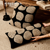 Housse de coussin AIBUZHIJIA, taie d'oreiller 45*45 cm, 30*60 cm, housse de coussin décorative de style moderne, luxe, pour la maison