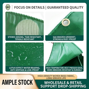 <span class=keywords><strong>Bâche</strong></span> de <span class=keywords><strong>protection</strong></span> robuste en tissu acrylique enduit de PVC, imperméable et résistante à la pluie, pour camions et entrepôts, directement de l'usine - Product Image 3