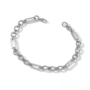 2026 New Hot Selling Popular Design Geometric Chain <b>Bracelet</b> Hiphop Stainless Steel Men's <b>Bracelets</b> Fashion Jewelry Wholesale - Product Image 5