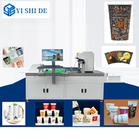 Impresora Digital de vasos de papel, taza de té de la leche, impresora de un solo paso, pedido de lote pequeño, impresora de bolsas de papel de mano