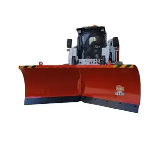 Camion skid steer chargeuse chasse-neige machine lame de neige hydraulique V type lame de neige pliante à vendre