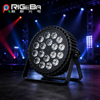 Projecteur LED Par Can 18x10W RGBWAUV 6-en-1 DMX512 à activation sonore 180W pour événements et discothèques