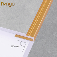Foshan Ringo usine accessoires d'escalier de sécurité escalier carré tendances couverture garde aluminium anti-dérapant extérieur nez d'escalier