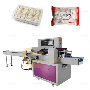 OC-600X Automatic Chicken Meat Packaging Quick Frozen Dumpling Packing Machine With Tray