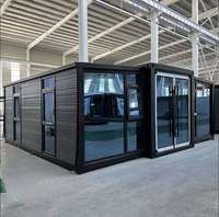 Maison conteneur préfabriquée pliable et extensible pour appartement, hôtel, villa