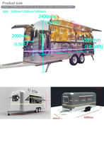 Nouvelle remorque de camion de cuisine mobile en fibre de verre pour pizza, glaces, hot-dogs, café, barbecue - Résistante à la rouille, suivi GPS, garantie 1 an