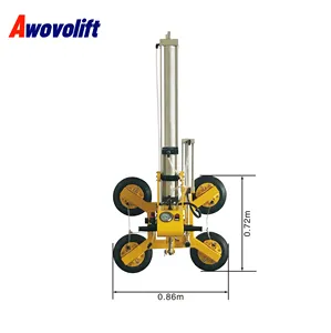 Awovolift pnömatik vakum cam kaldırıcı makinesi 90 derece dönen ve CE vakum kaldırıcı vantuz hava Powered ile dönüm