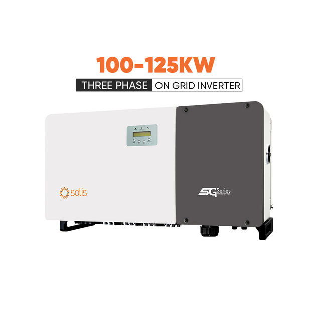 High Efficiency Solis S5-GC(100-125)K Three Phase 125kw on Grid Solar Inverter With 10 MPPTs