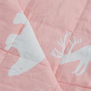 Manta Ponderada de Algodón Rosa con Estampado Animal para Terapia de Alivio del Estrés, Uso en Primavera y Otoño - Product Image 3