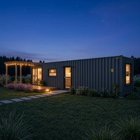 Maison conteneur extensible, bureau de jardin, unité d'habitation complémentaire (ADU), maison préfabriquée modulaire prête à l'emploi de 20 pieds et 40 pieds, conforme aux normes IBC, fabricant