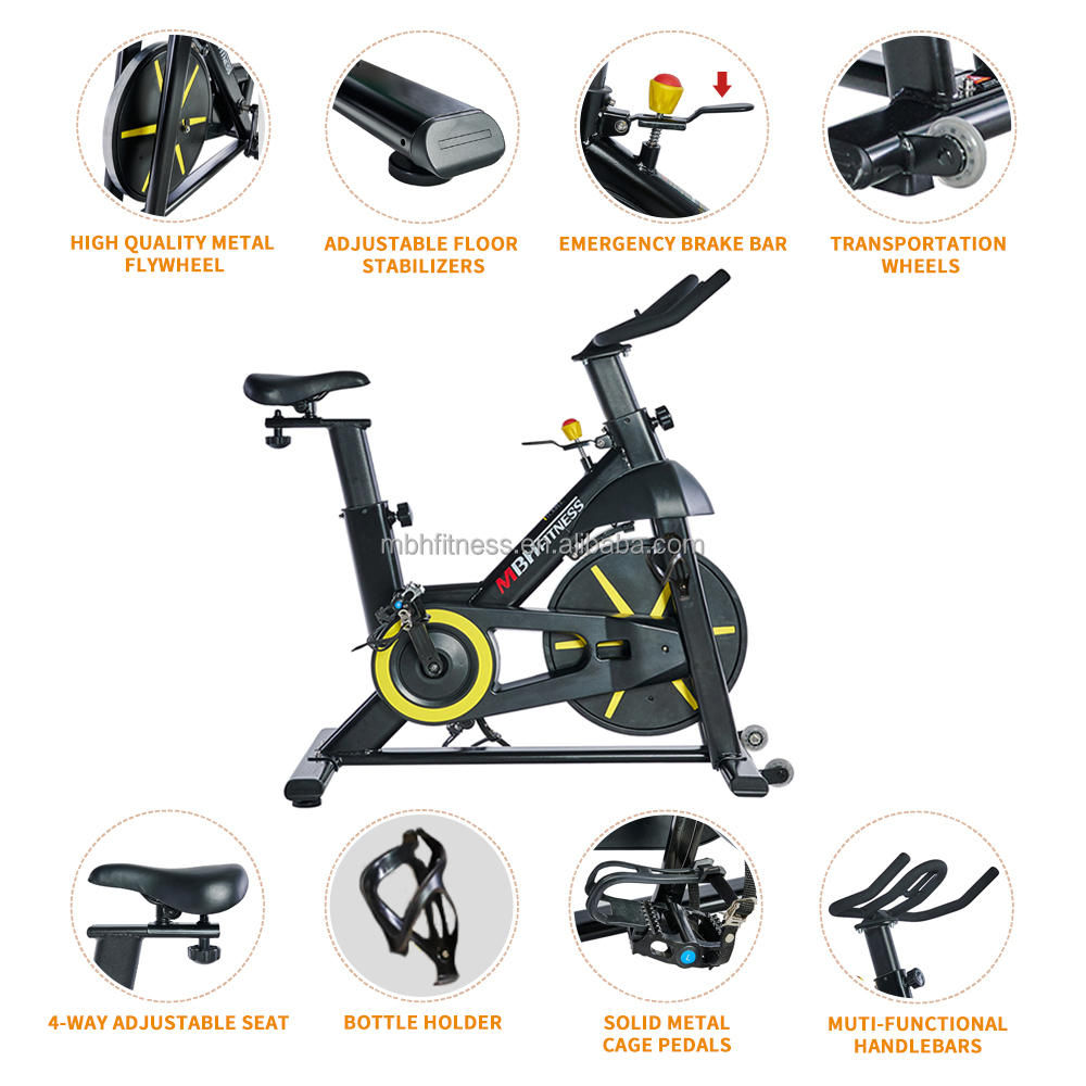 Лучший домашний тренажерный зал ведущий коммерческий Магнитный Кардио Упражнения Фитнес Велоспорт спиннинг велосипед