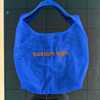 Sac fourre-tout élégant en organza transparent brodé sur mesure avec poignée pour cadeaux, faveurs de mariage, emballage et plage - Vente en gros