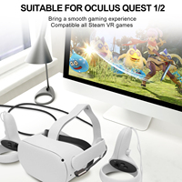 VR Link Cable USB C Cable USB tipo C de ángulo recto de 90 grados para Oculus Quest 2 Cable de carga y datos de alta velocidad para auriculares VR